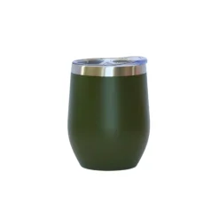 12 Oz Stemless Wine Tumbler - Olive