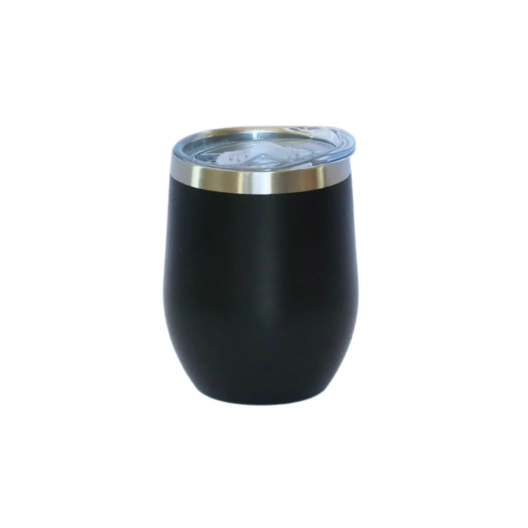 12 Oz Stemless Wine Tumbler - Black