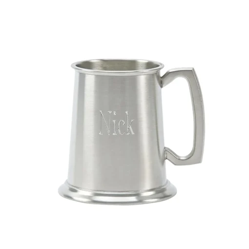Pewter Tankard with Satin Matte Finish