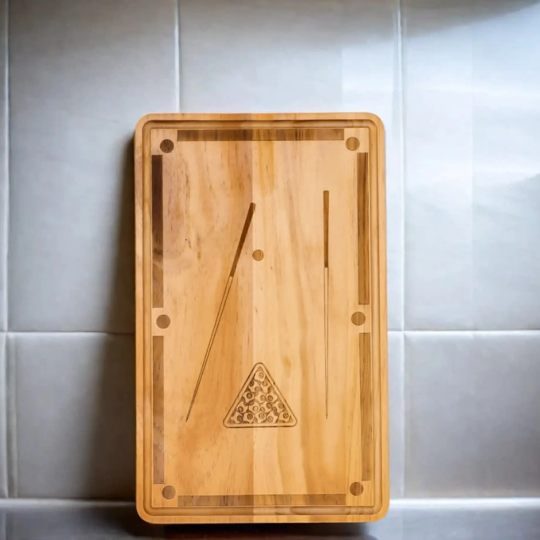 Pool Table Wood Board - 18" x 11"