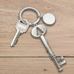 "Holiday Tree" Key With Engraving Tag