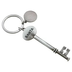"Santa" Key With Engraving Tag