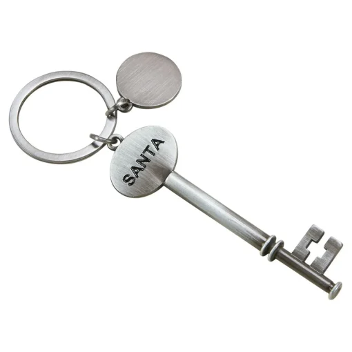 "Santa" Key With Engraving Tag