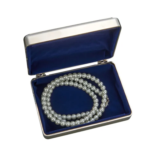 Rectangular Box with Beaded Border, 5.25"