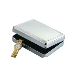 Rectangular Box with Beaded Border, 5.25"