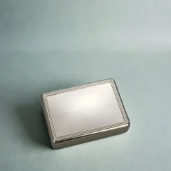 Rectangular Box with Beaded Border, 5.25"