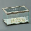 Rectangular Glass Box With Hinged Cover, 5.25"