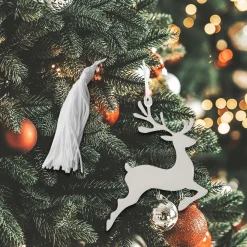 Reindeer Ornament w/White Tassel