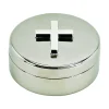 Round Covered Box With Cross On Lid