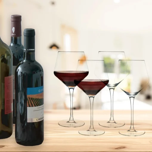Set of 4 Red Wine Glasses - 23 Oz