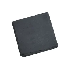 Set Of 4 Slate Coasters 4" Square