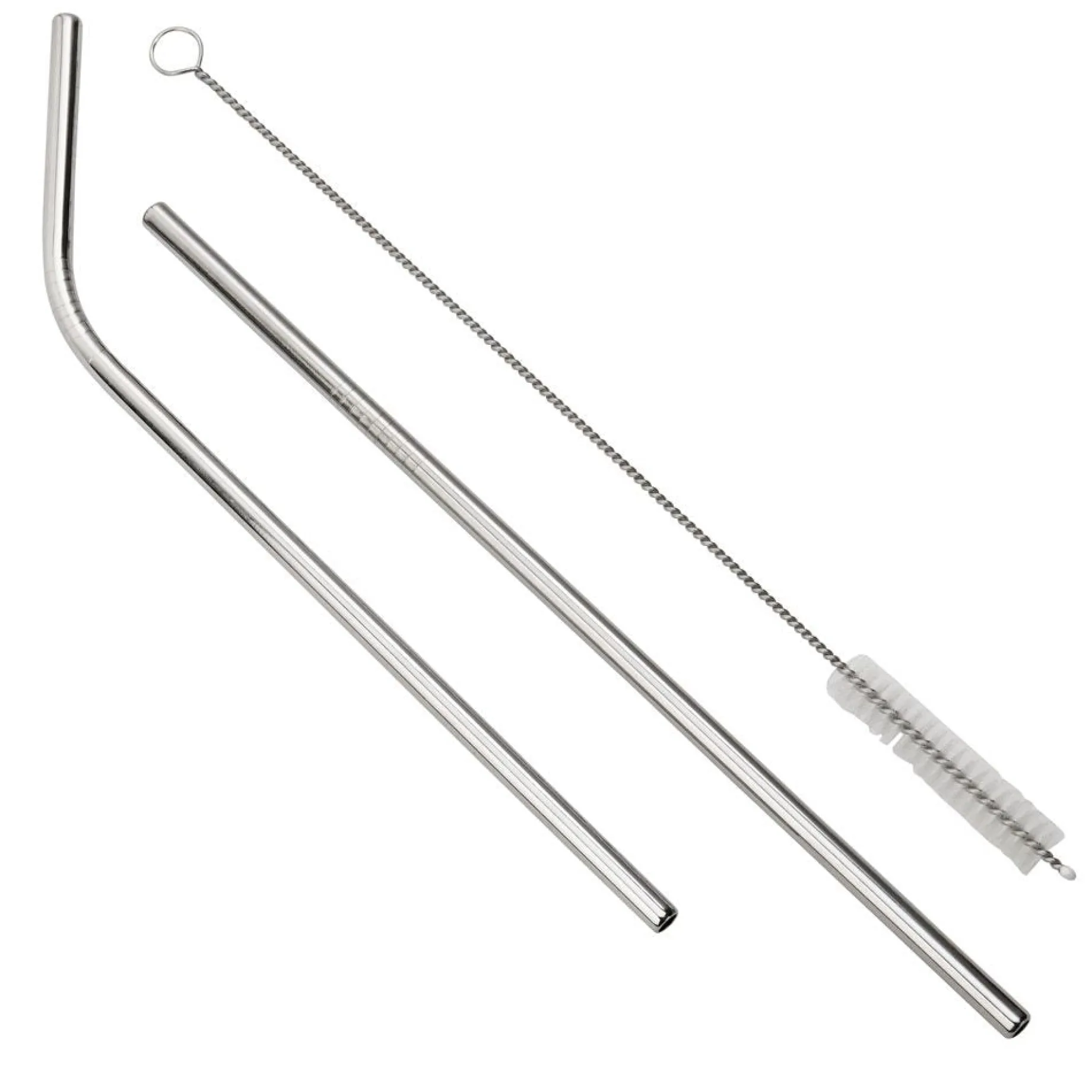 Set Of 2 Stainless Steel Straws