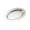 Silver Oval Nickel-Plated Tray - 6"