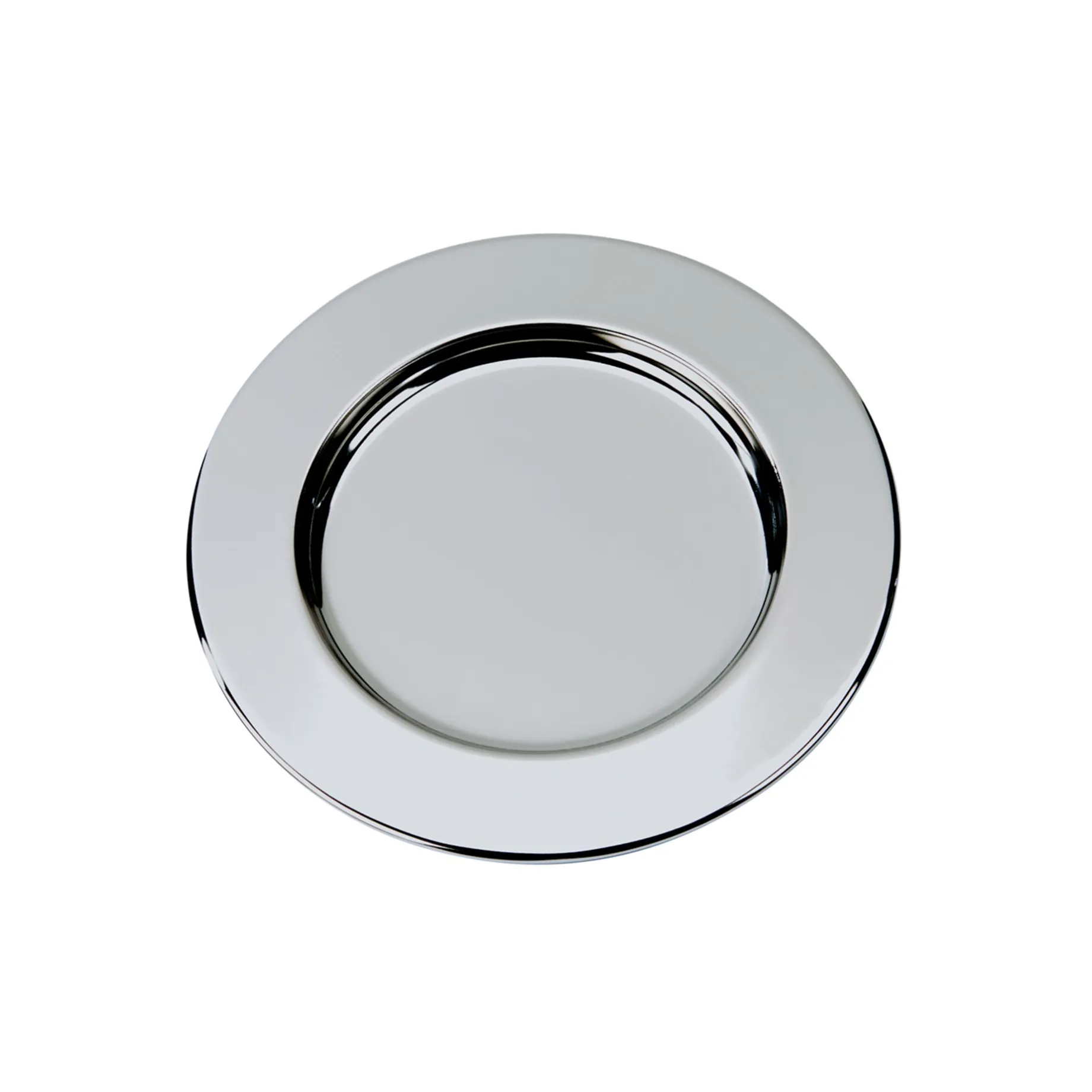 Silver Round Nickel-Plated Tray - 6"