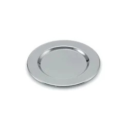 Silver Round Nickel-Plated Tray - 6"