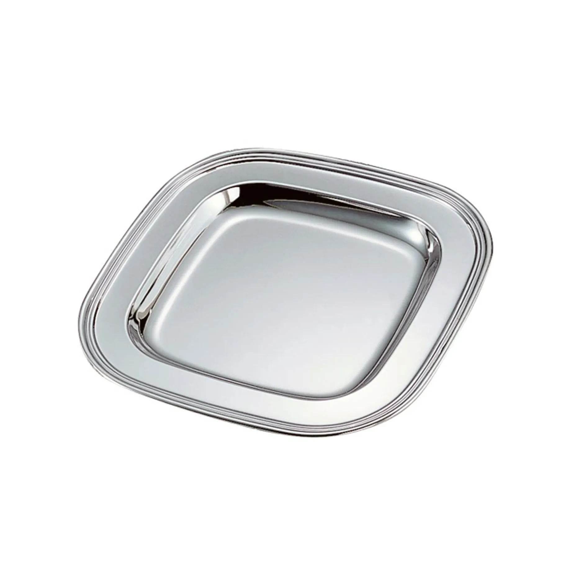 Silver Square Tray - 9.5"