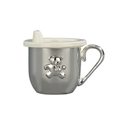 Silverplated Baby Cup With Cup & Sippy Lid Insert
