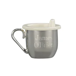 Silverplated Baby Cup With Cup & Sippy Lid Insert