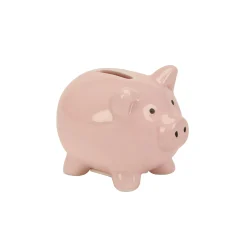 Small Pink Ceramic Pig Bank