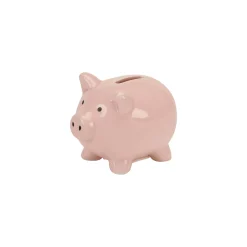 Small Pink Ceramic Pig Bank