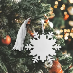 Snowflake Ornament W/white Tassel,np