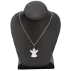 Stainless Steel Angel Necklace 1.125" X 1.125" On 18" Stainless Steel