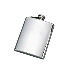Stainless Steel Polished Finish Flask - 8 oz
