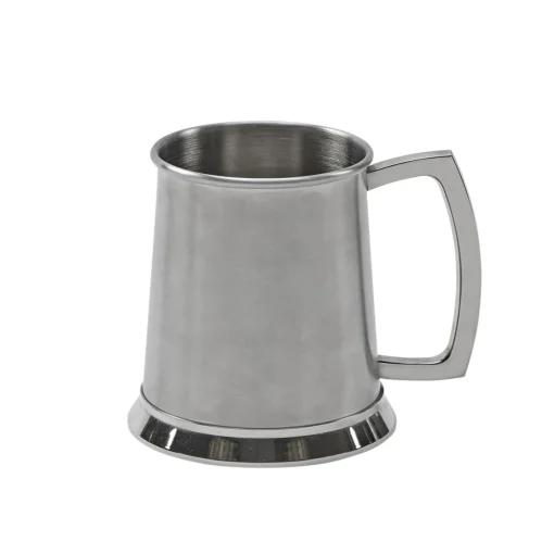 Stainless Steel Tankard with Satin Matte Finish - 20 oz