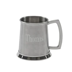 Stainless Steel Tankard with Satin Matte Finish - 20 oz