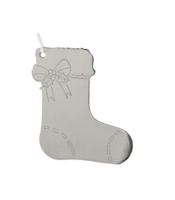 Stocking Ornament w/White Tassel