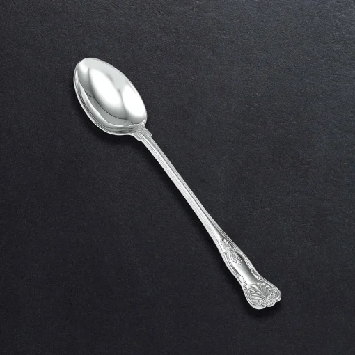 Stuffing Or Serving Spoon With King's Pattern Handle