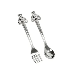 Teddy Bear Handle Baby Spoon & Fork Set