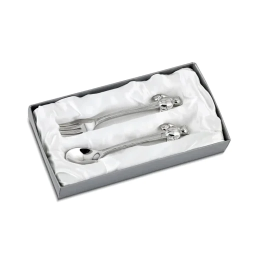 Teddy Bear Handle Baby Spoon & Fork Set