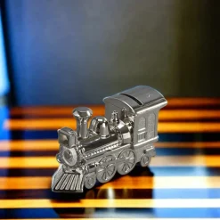 Train Bank With Polished Finish