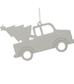 Truck w/Tree Ornament w/White Tassel