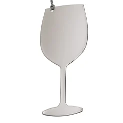 Wine Glass Ornament Np 3.375" X 1.5"
