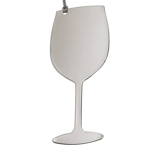 Wine Glass Ornament Np 3.375" X 1.5"