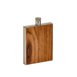 Wood Grain Flask - 3 Oz