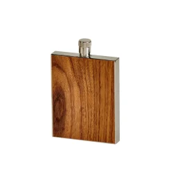 Wood Grain Flask - 3 Oz
