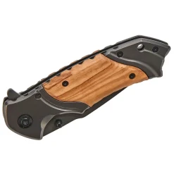 Wood Handled Pocket Knife, 4.5" X 1.25" Closed